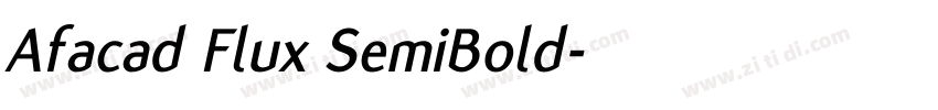 Afacad Flux SemiBold字体转换